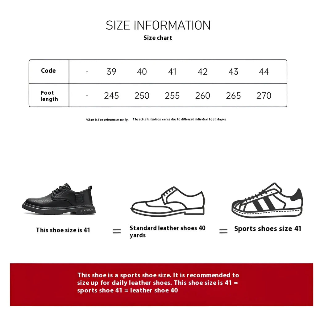 Black leather men’s perforated business casual shoe with classic lace-up design and rounded toe for formal wear
