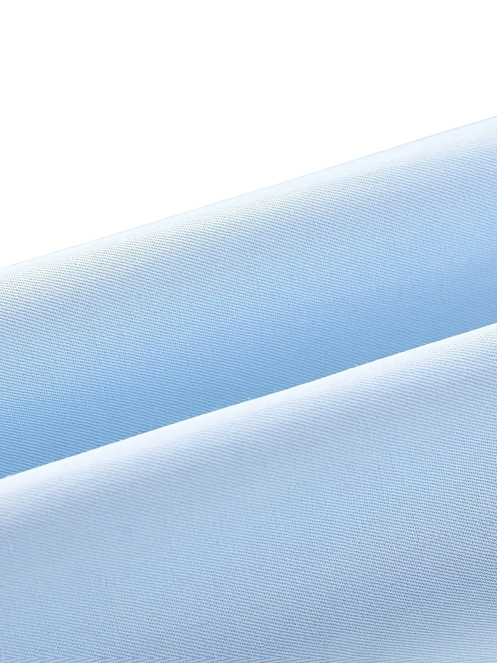 Light blue mens long sleeve dress shirt casual stretch solid fabric with subtle woven texture for comfortable wear