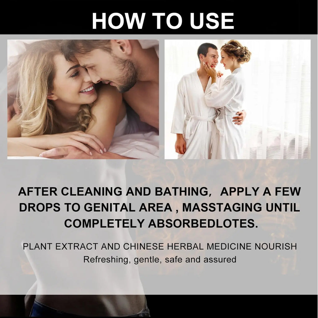 White robe with belt and long sleeves shown with men’s massage essential oil with red ginseng 10ml product