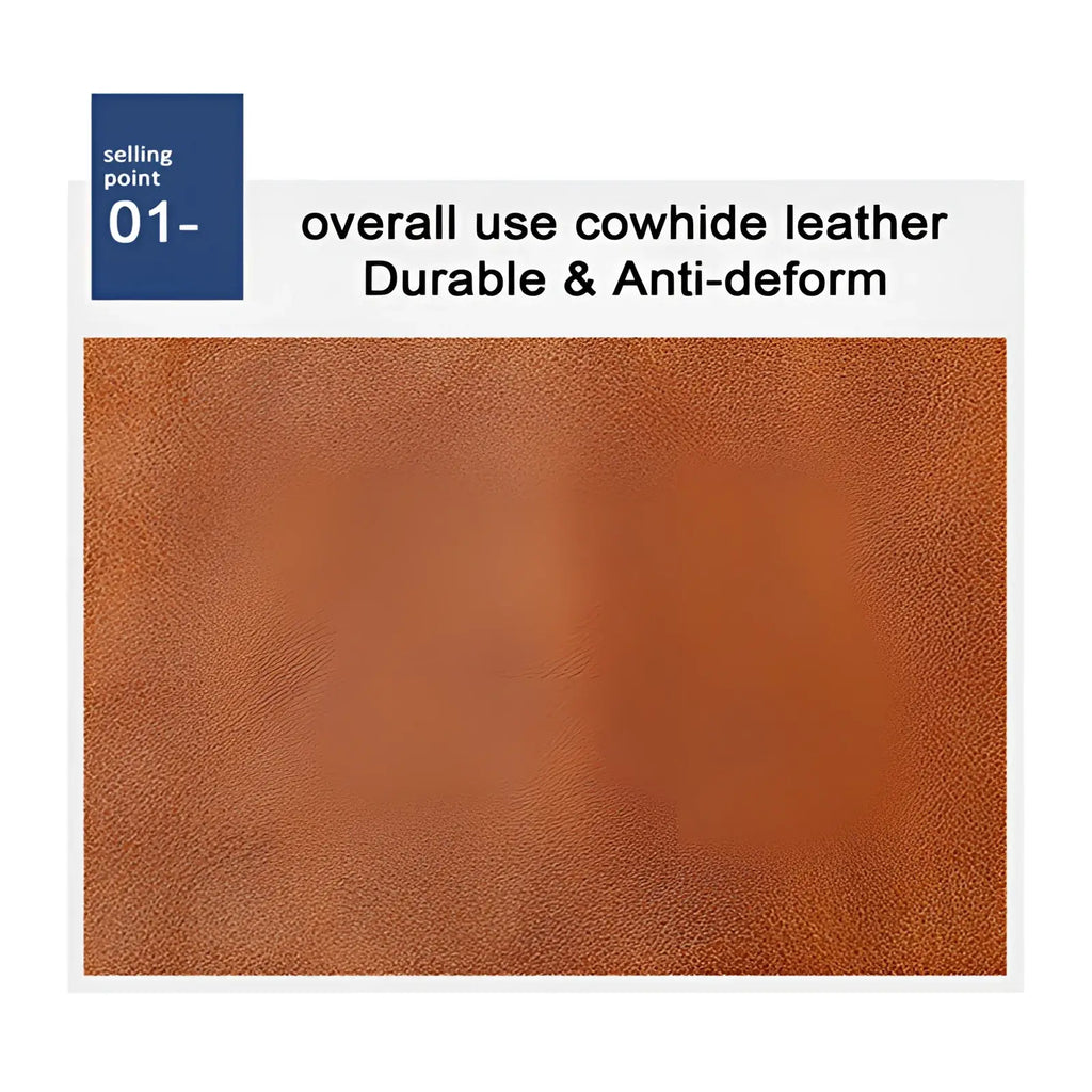 Men’s minimalist brown leather RFID wallet with hasp closure featuring rich warm cowhide leather and durable texture