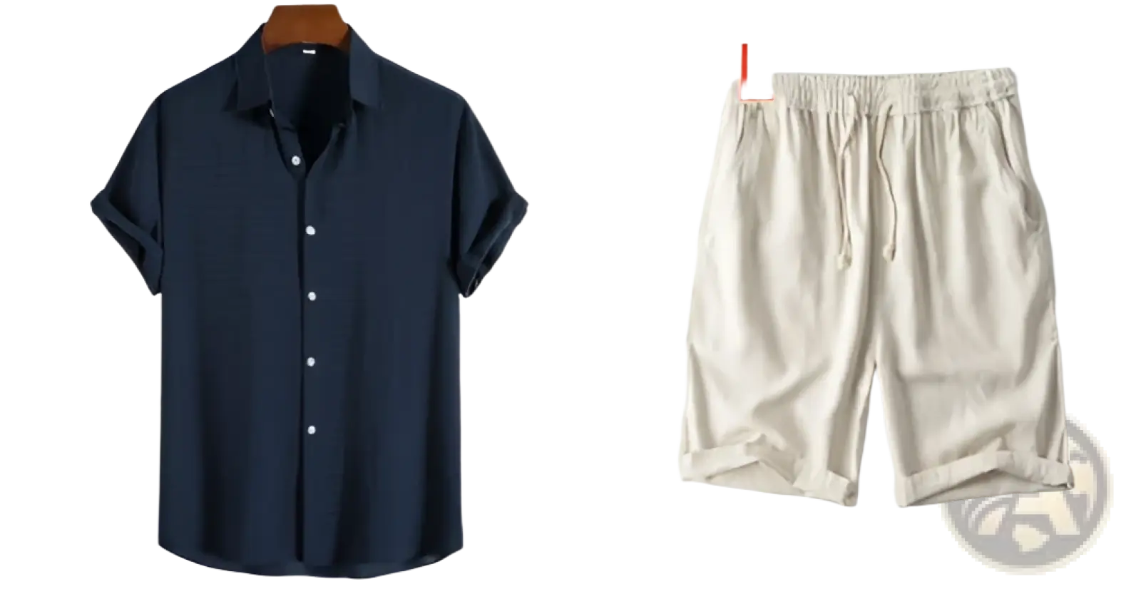 Navy blue men’s minimalist textured short sleeve grid shirt with classic collar and rolled cuffs in cotton blend fabric