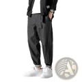 Mens plus size pinstripe cargo denim jeans in black and white cotton with relaxed tapered fit and vertical stripes