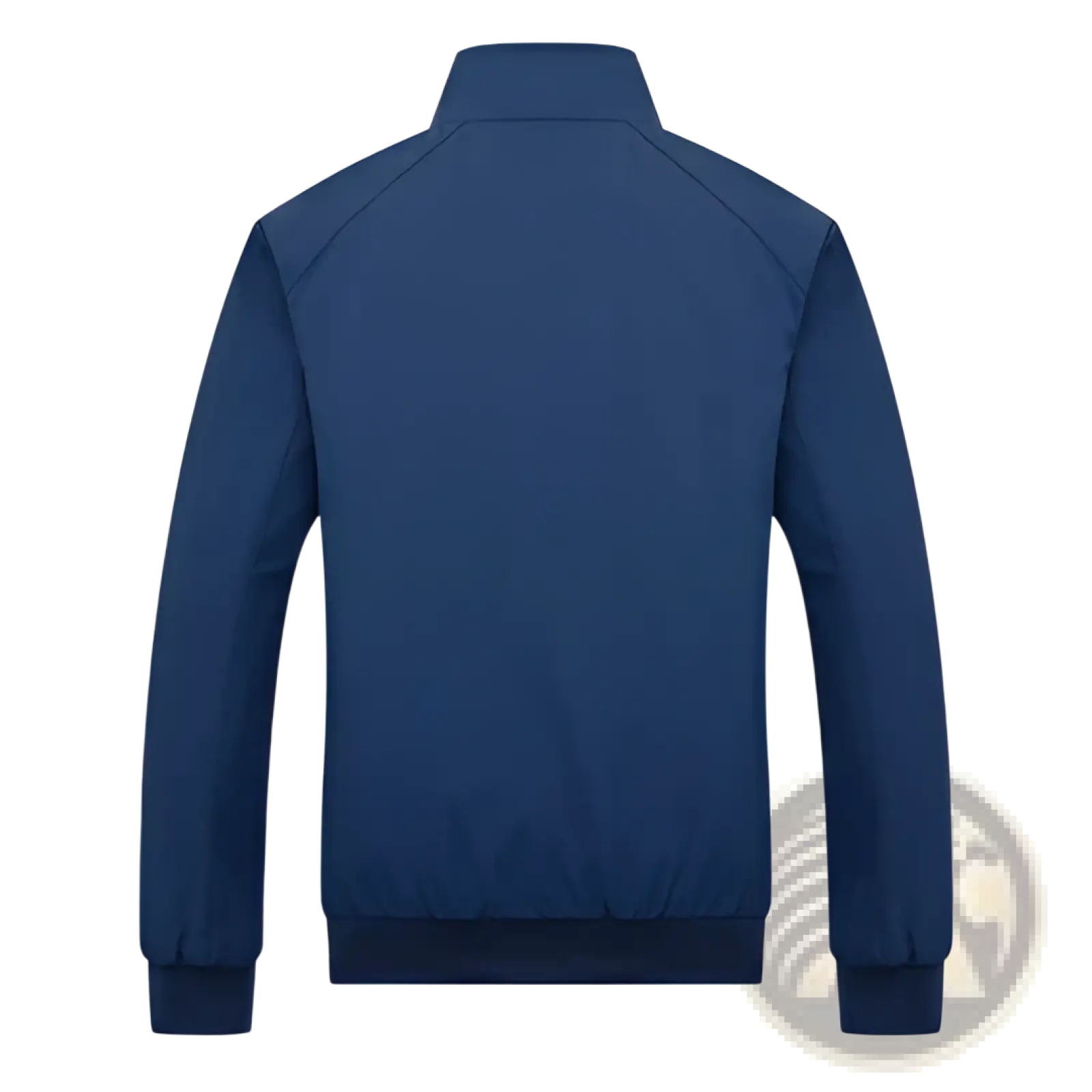 Men’s slim navy blue bomber jacket with ribbed cuffs and hem lightweight casual outerwear