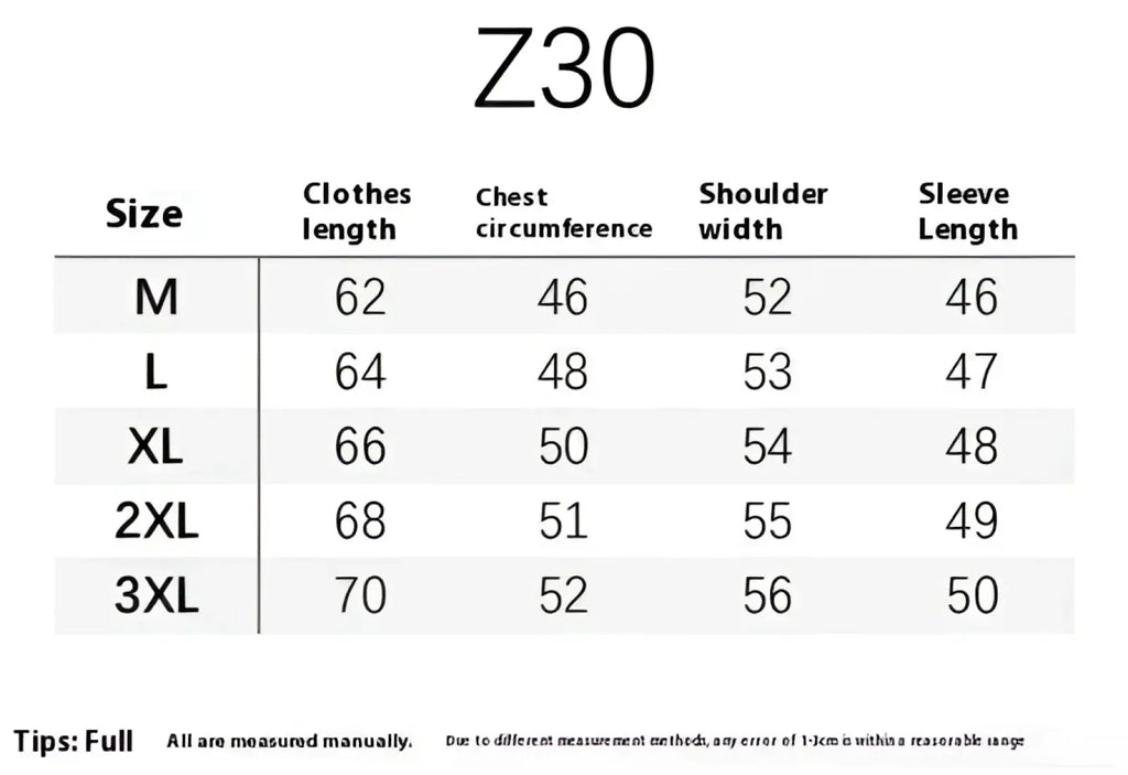 Mens slim fit knitted zip cardigan sweater with size chart for z30 womens long sleeved top from m to 3xl