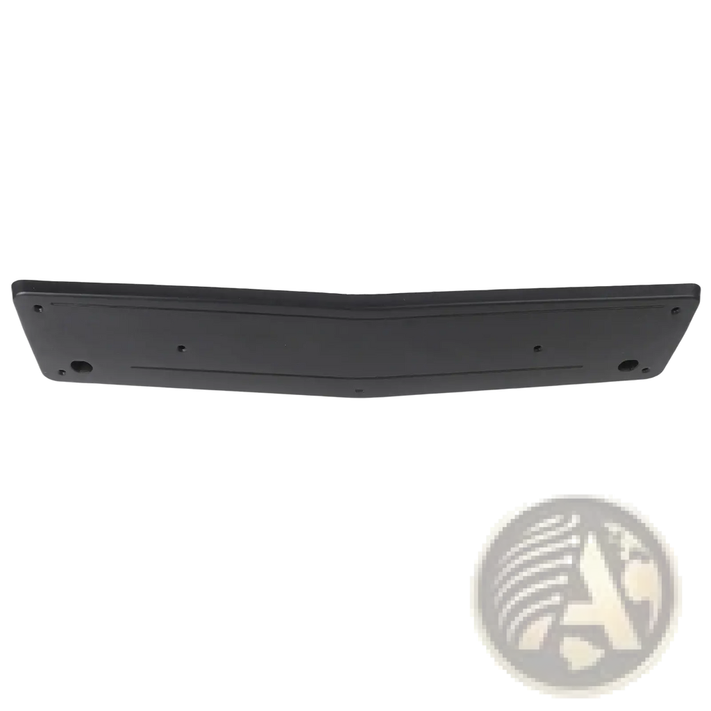 Black plastic matte license plate frame with pre-drilled holes for mercedes c class w205 front mount a2058801644