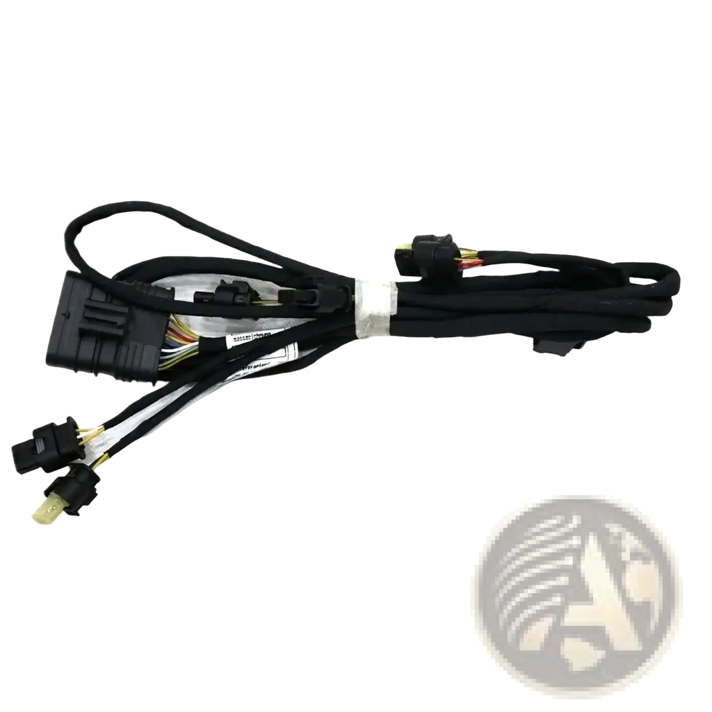 Black automotive wiring harness with multiple connectors and color-coded wires for mercedes w205 parking aid oem 2055406435
