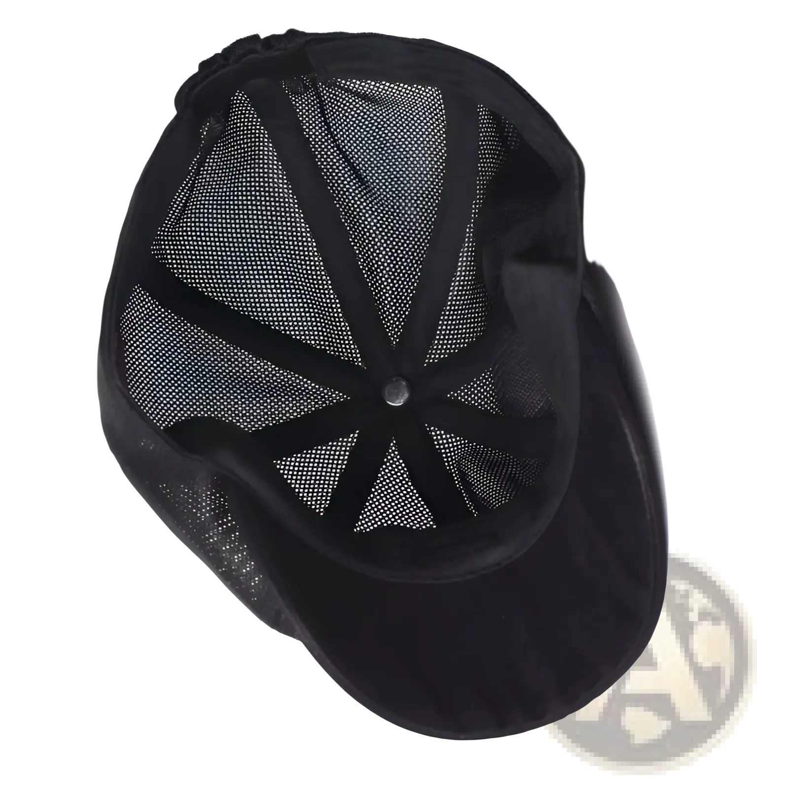 Black mesh newsboy cap with velour brim and adjustable strap breathable flat summer cap for men and women
