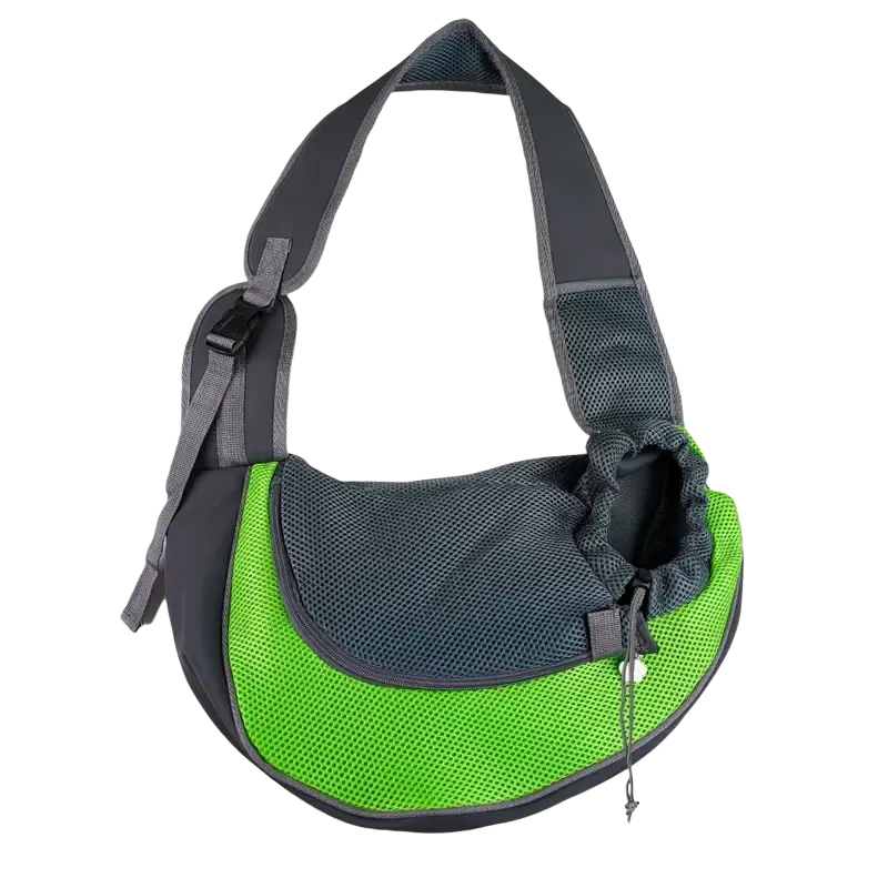 Bright green and dark gray mesh pet carrier backpack with adjustable shoulder strap for small pets from mainland china