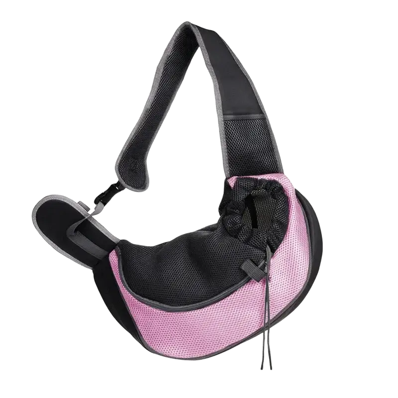 Pink and black mesh pet carrier backpack with adjustable shoulder strap for small pets from mainland china