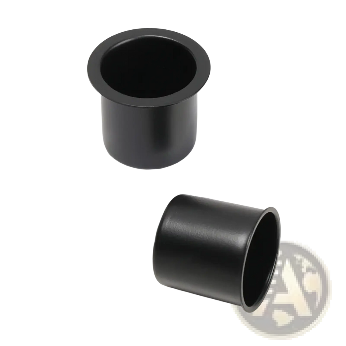 Black cylindrical metal candle cup for diy crafts and holders made of durable metal material