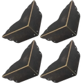 Antique bronze-finished metal corner protectors with scalloped edges for furniture and tables vintage design