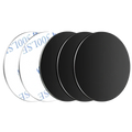Black circular metal plate disk 40mm adhesive pads for magnetic car phone holder use