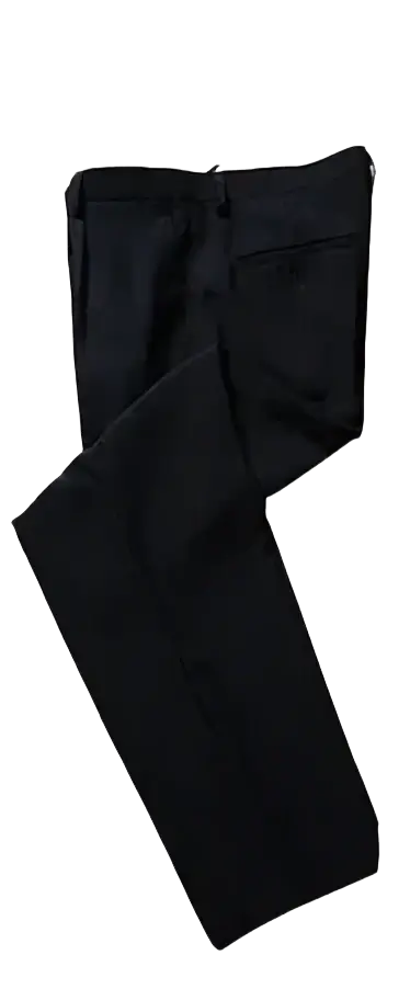 Black dress pants from michael jackson dangerous suit costume featuring sleek tailored fit and subtle stitching details