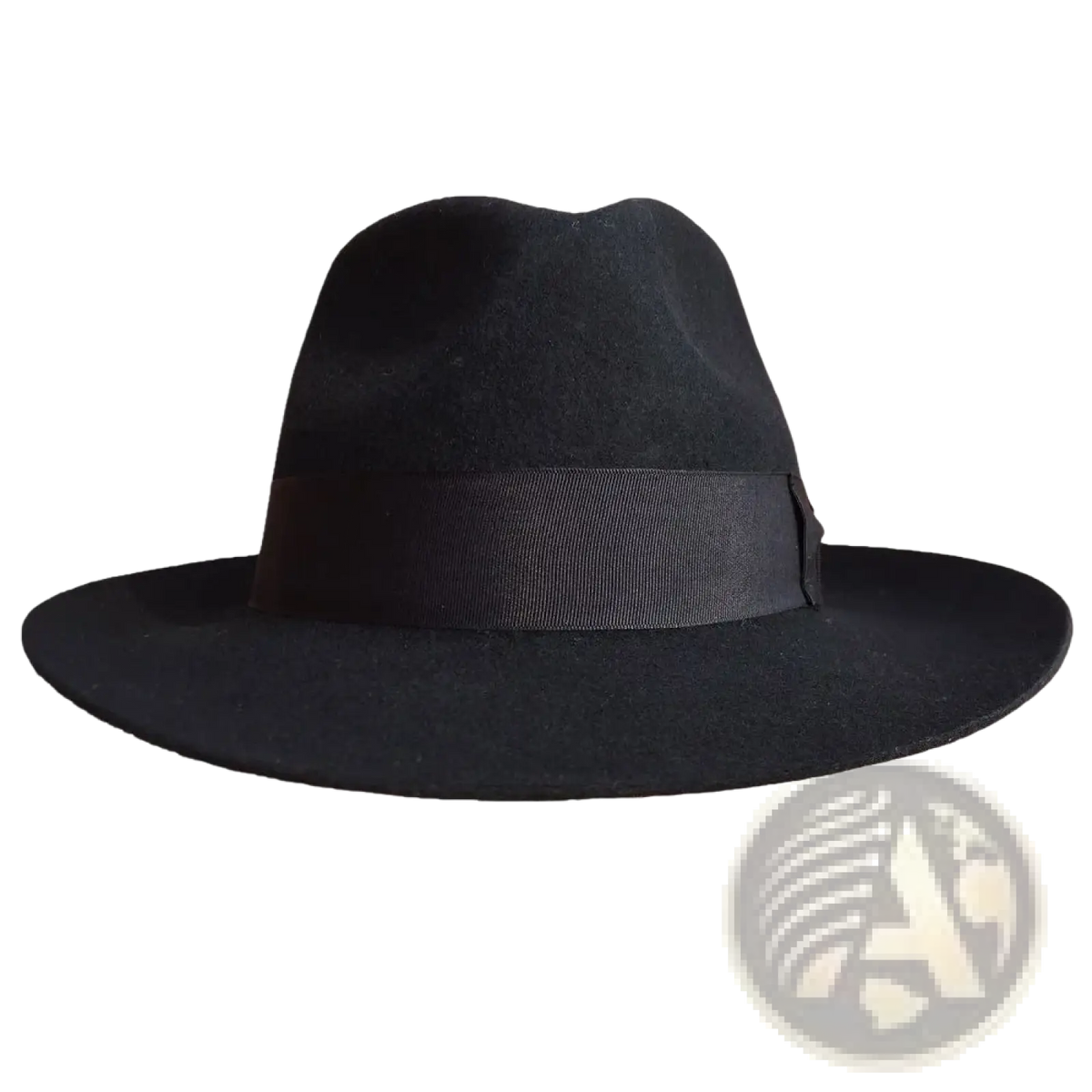 Black felt fedora hat with matching ribbon band for michael jackson dangerous suit costume accessory