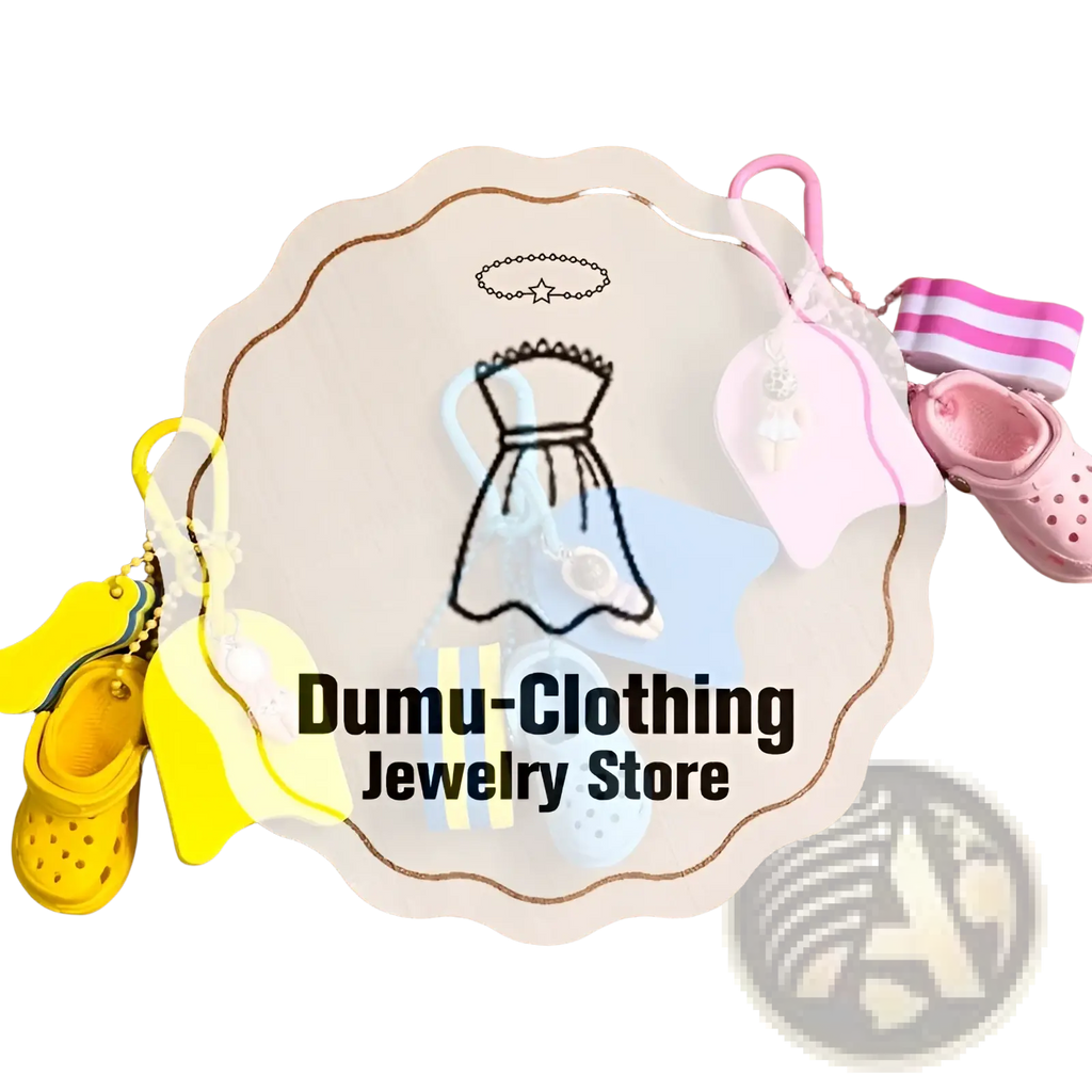 Pink crocs mini clog keychain beach bag charm with striped ankle strap and small decorative charm attached