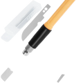 A mini hand saw kit featuring ten precision saw blades with wooden handles and black grips for model making tasks