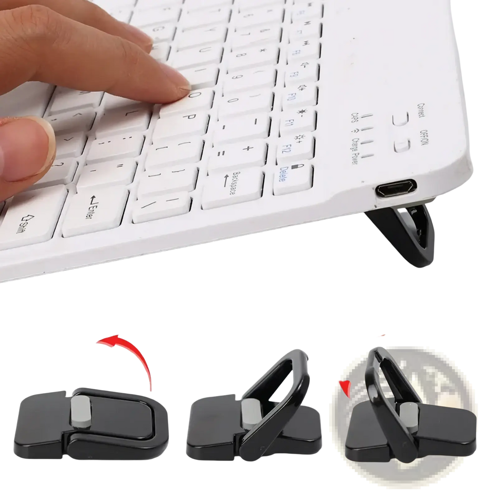 Black adjustable mini laptop stand with sleek minimalist design matte aluminum desk riser for portable use