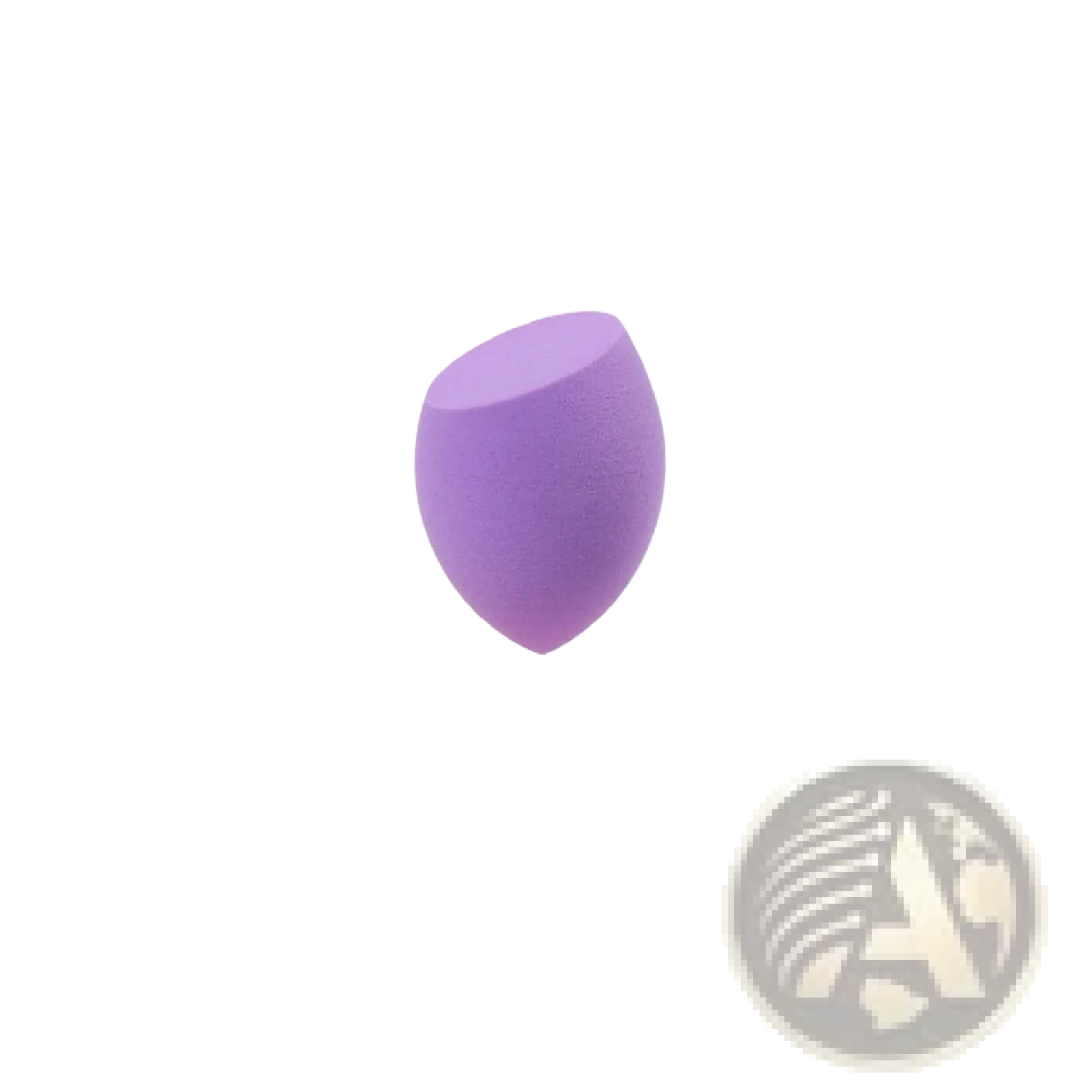 Mini makeup sponge soft teardrop beauty blender egg in lavender with smooth slightly textured surface for makeup application