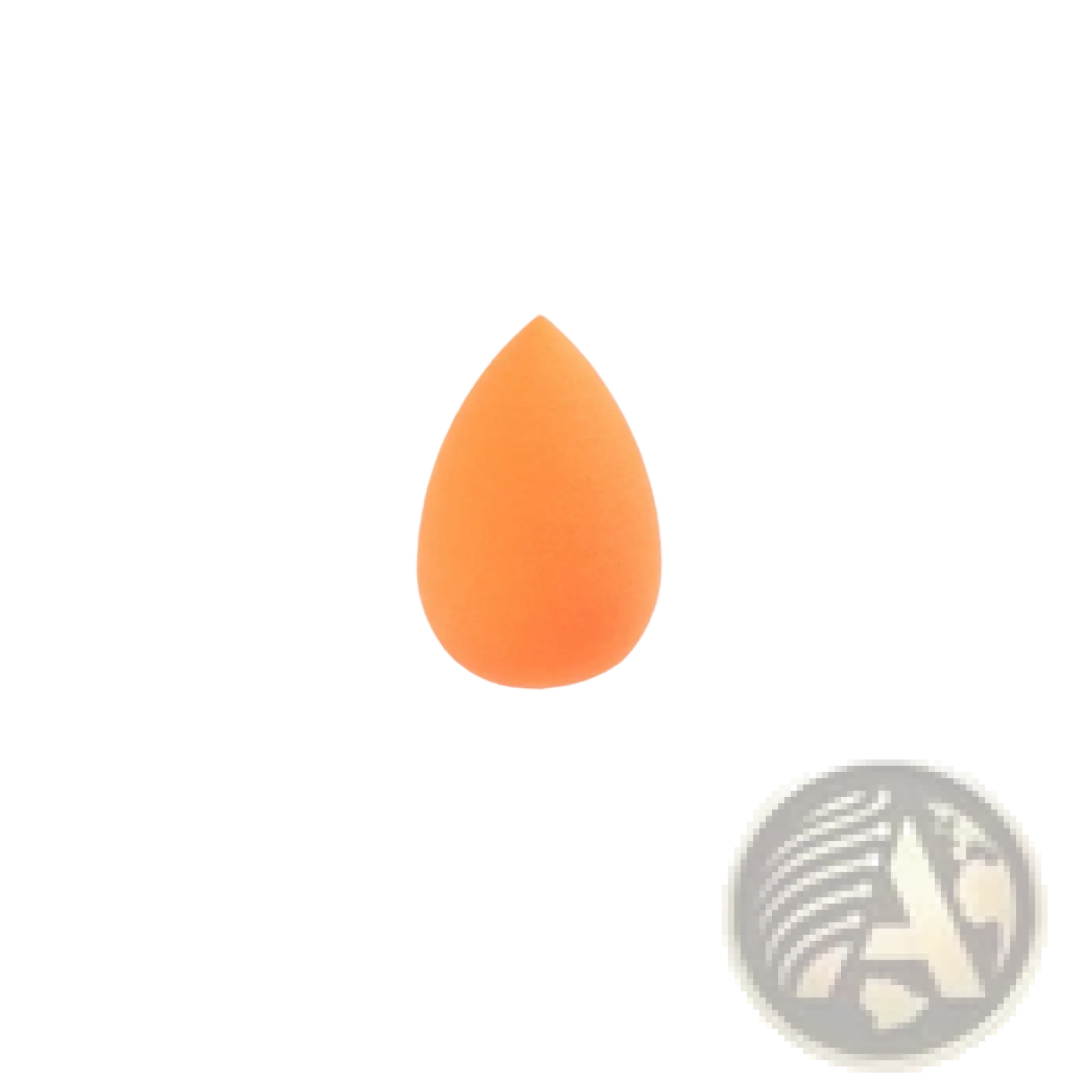 Orange soft teardrop makeup sponge mini beauty blender egg designed for smooth makeup application and blending