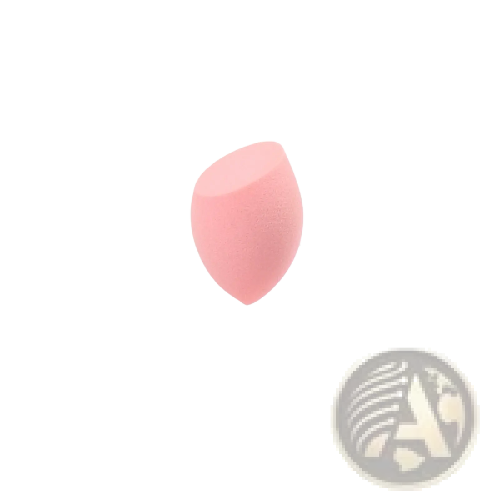 Mini makeup sponge soft teardrop beauty blender egg in soft pink with a smooth slightly textured surface