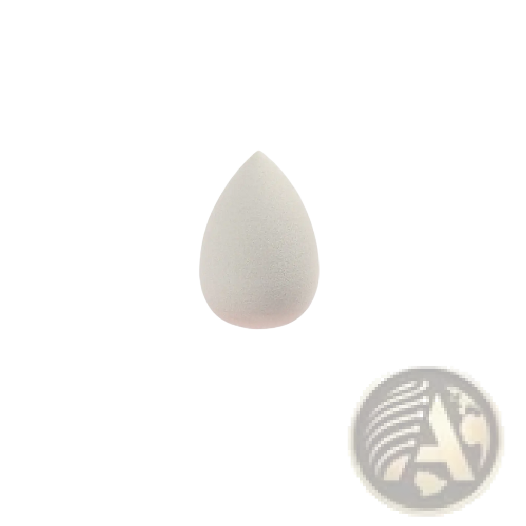Mini makeup sponge soft teardrop beauty blender egg made of white smooth matte finish for flawless makeup application