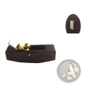 Black etopoo mini wood hand plane set with brass and steel components for precise carpentry tasks