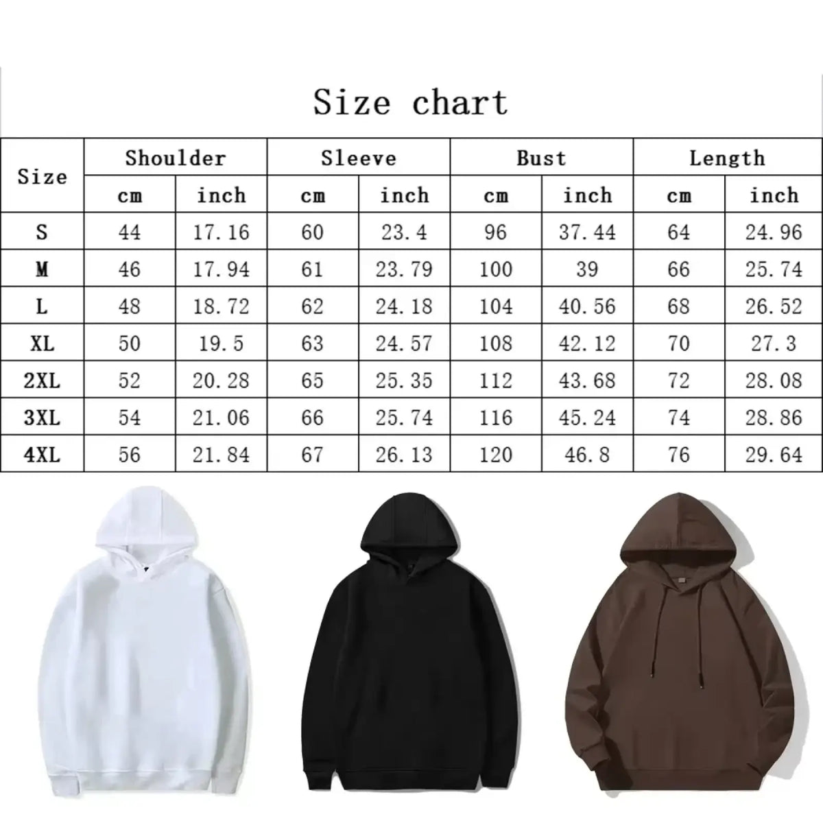 White black and brown minimalist women solid hooded pullover sweatshirts with a simple design and comfortable fit