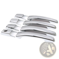 Set of four sleek chrome finished Mitsubishi Pajero door handle covers with modern streamlined design 2007-2021