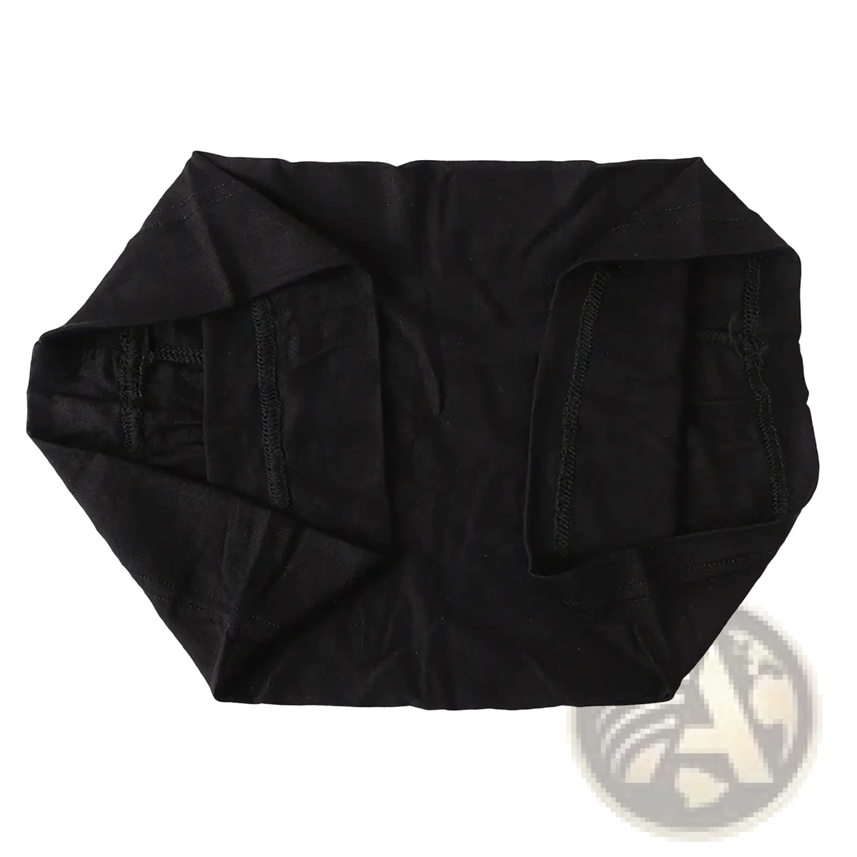 Black modal cotton muslim hijab underscarf cap with reinforced stitching along the edges for durability
