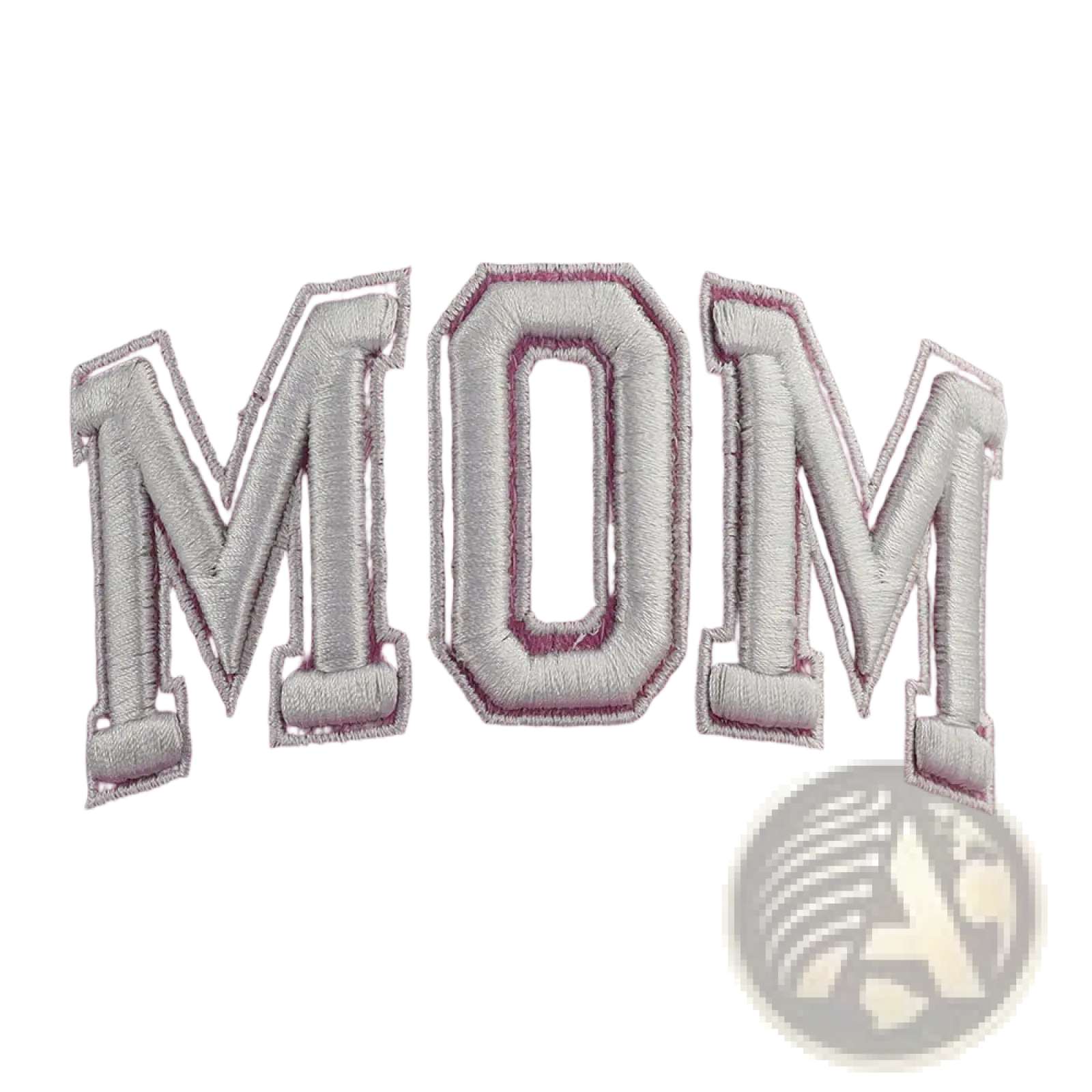 Pink baseball cap with white embroidered mom lettering from mom and dad baseball hat set for couples