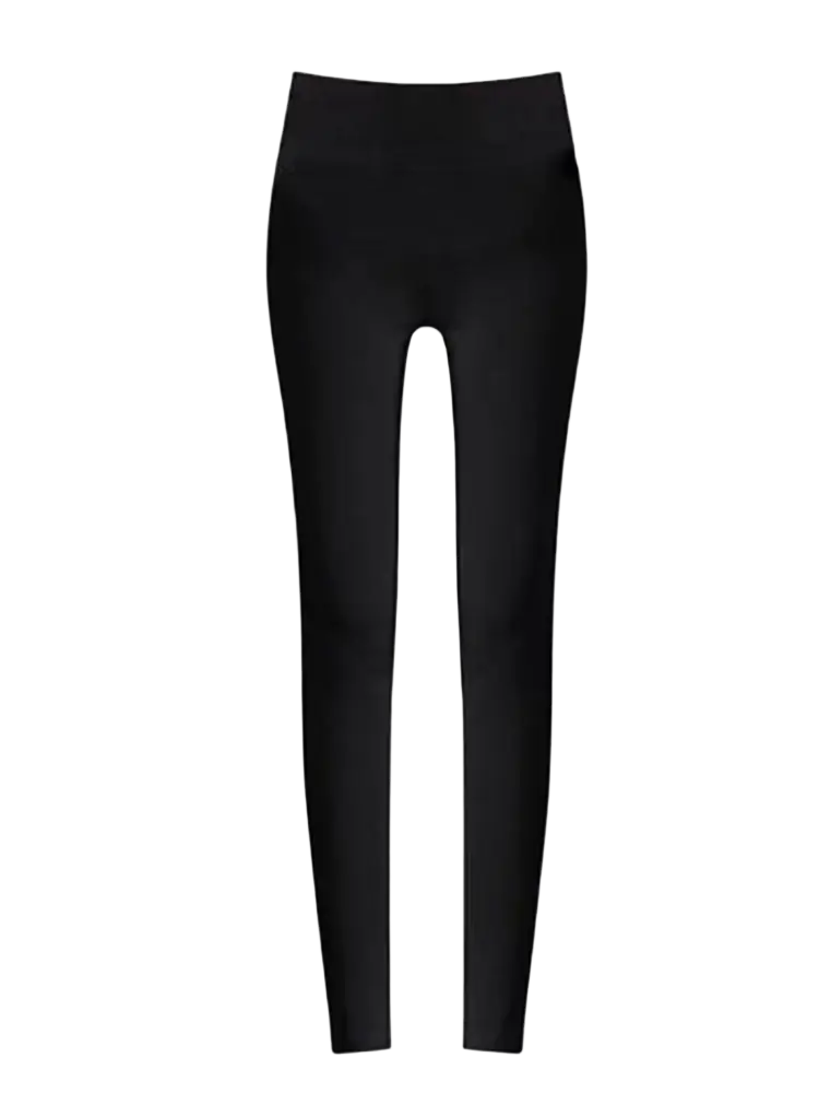 Black moon print high waist leggings with a smooth, form-fitting design made of stretch material for activewear
