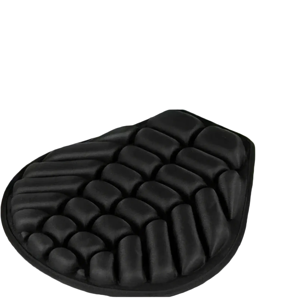 Black cushioned motorcycle 3d air cushion breathable eva pad with raised gel-like sections for comfort and grip