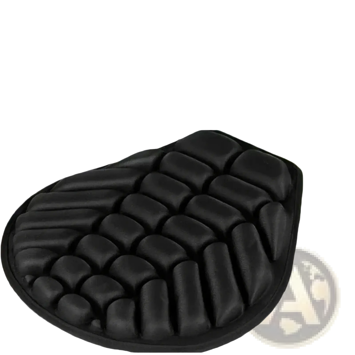 Black cushioned motorcycle 3d air cushion breathable eva pad with raised gel-like sections for comfort and grip