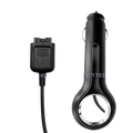 Black Motorola Mtp3100 Mtp3150 Mtp3250 car charger cable with sleek glossy finish and circular metallic accent at base