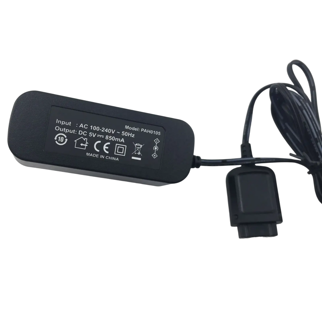 Black plastic Motorola Tetra Mtp3150 car charger 12v adapter with coiled power cord and rectangular connector plug