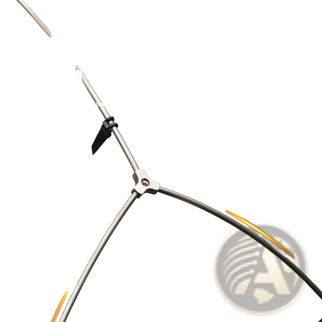 Silver 7-series aluminum alloy tent pole with high toughness for stable support in mountainhiker camping cot tent