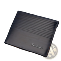 Dark blue textured pu leather multi-card wallet with subtle gradient finish and embossed fuerdunni logo