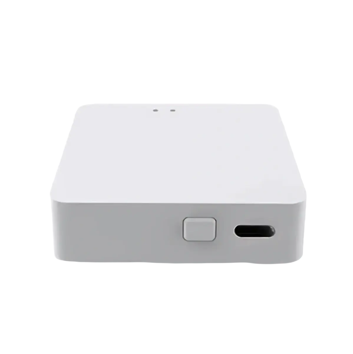 White rectangular multi-mode gateway hub for smart life with 2.4g wifi zigbee and bluetooth connectivity features