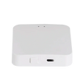 White rectangular multi-mode gateway hub for smart life with 2.4g wifi and bluetooth gateway powered by tuya intelligence