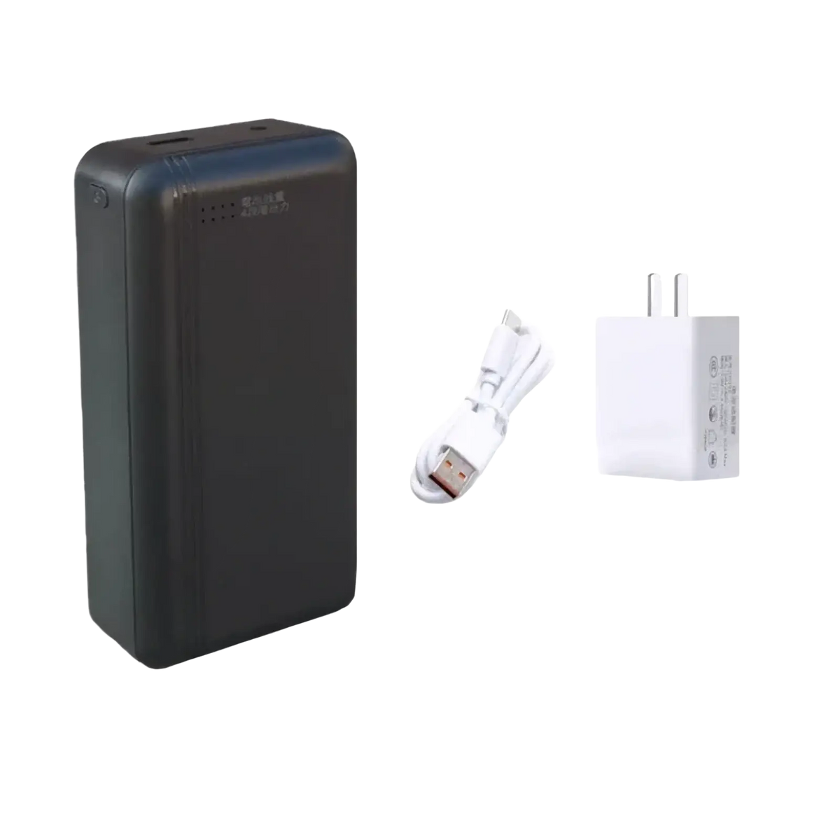 Black rectangular 19v lithium-ion multi voltage cooling vest power bank with matte finish and integrated usb ports