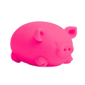 A bright pink needoh digging pig sensory fidget toy made of soft silicone as a squishy fidget toy stress reliever