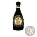 New year foil balloon in black and gold with art deco design celebrating champagne party decoration set