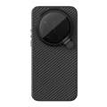Back side of black carbon fiber textured nillkin carboprop phone case for xiaomi 17 ultra with nikon lens cover