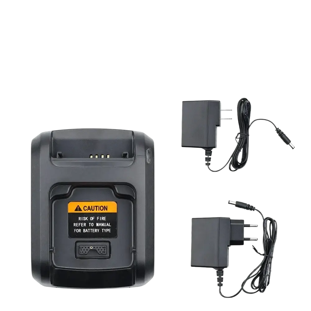 Black plastic nntn8023a battery desktop charger compatible with nntn8234a smart charger for motorola two way radios