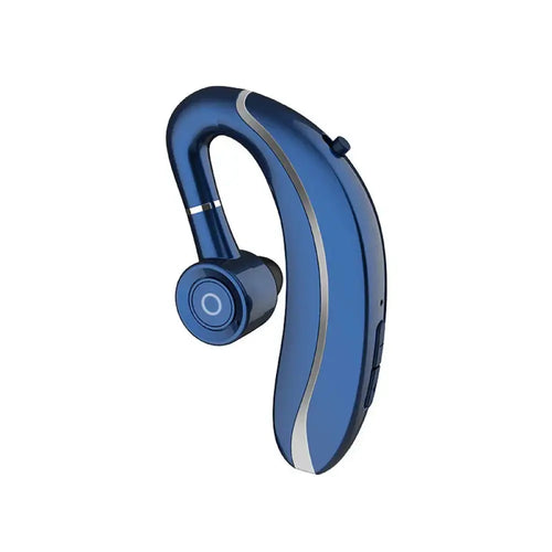 Arbaglobal active noise cancelling wireless earbuds in blue with sleek curved design and silver accent lines