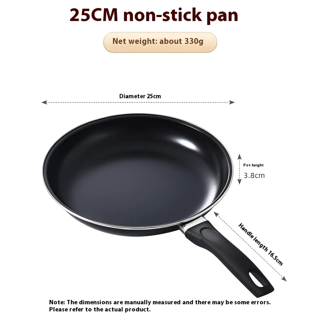 Non-stick heart pancake pan 25cm with black smooth medical stone surface and sturdy black handle for easy cooking