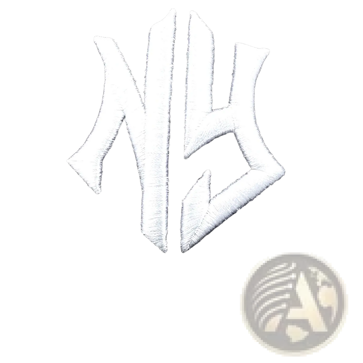 Black ny embroidered snapback hip hop hat featuring bold white logo on front in classic baseball cap design