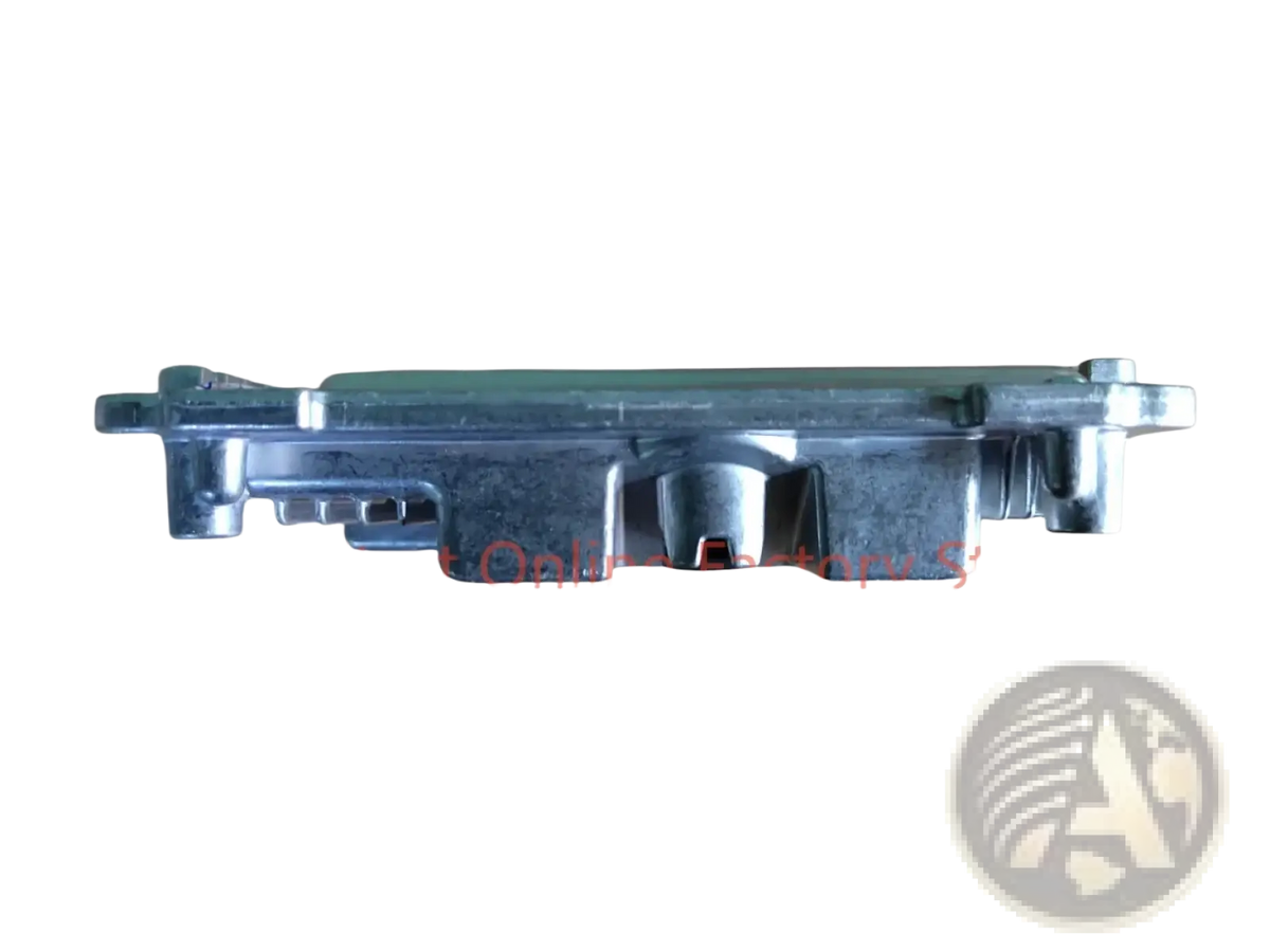 Oem 39110-03430 engine control unit ecu silver metal rectangular shape with multiple protruding parts back side view