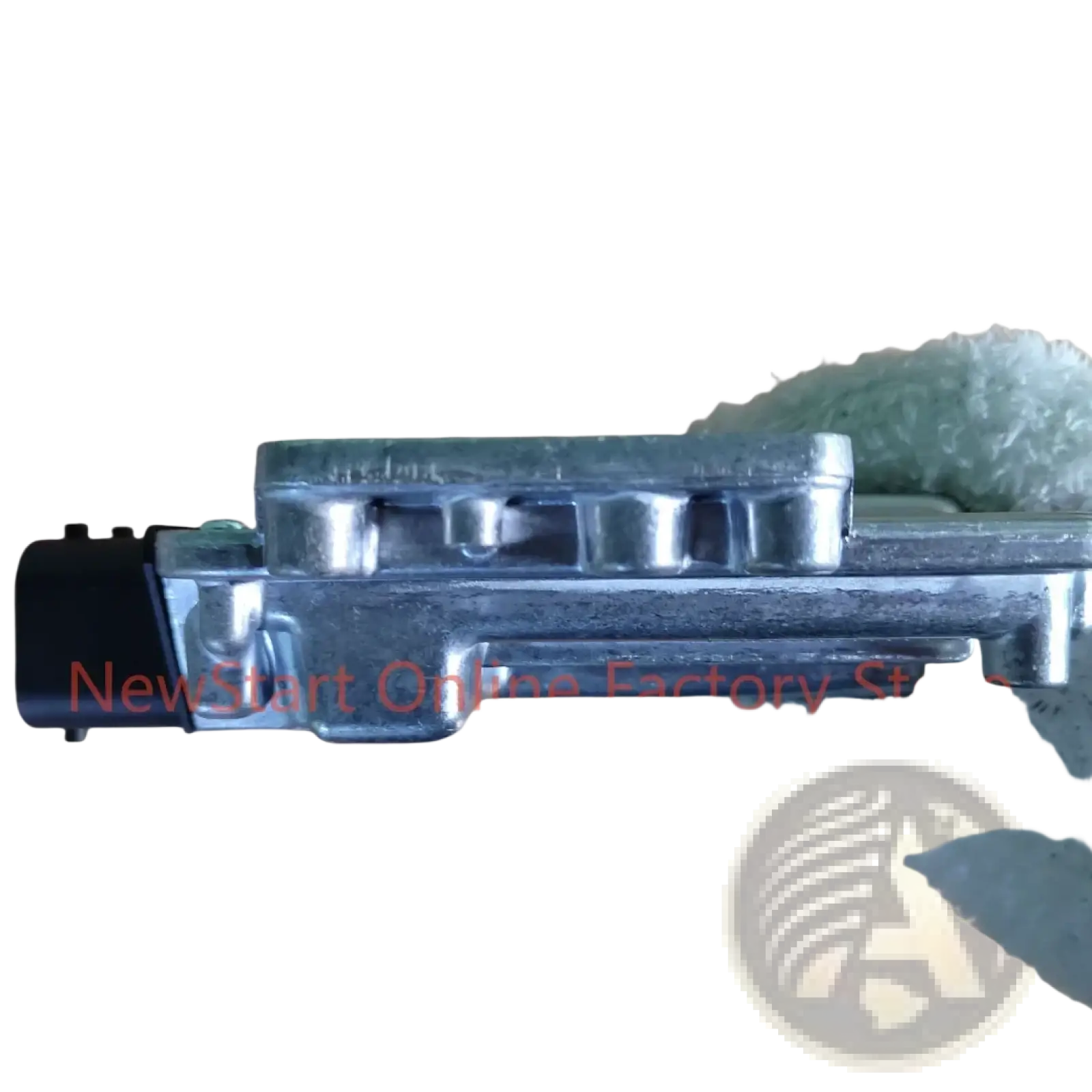 Oem 39110-03430 engine control unit ecu silver metal component with black plastic connector on one end