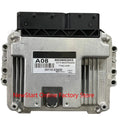 Silver-colored metal oem 39110-03430 engine control unit ecu with black plastic connectors and part number label visible